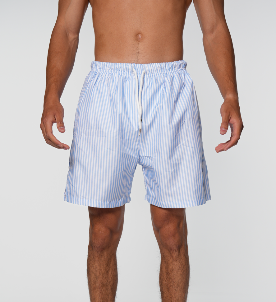 [PRE-ORDER] Light blue striped swim short