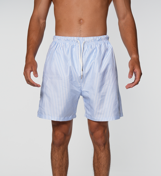 [PRE-ORDER] Light blue striped swim short