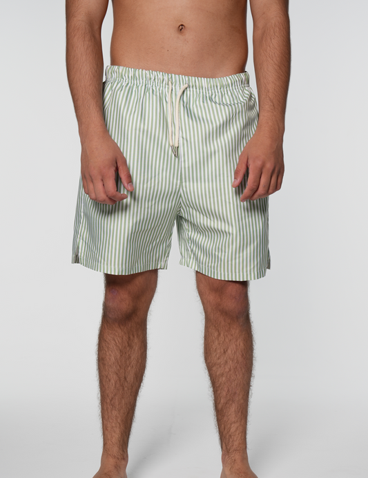 [PRE-ORDER] green striped swim short