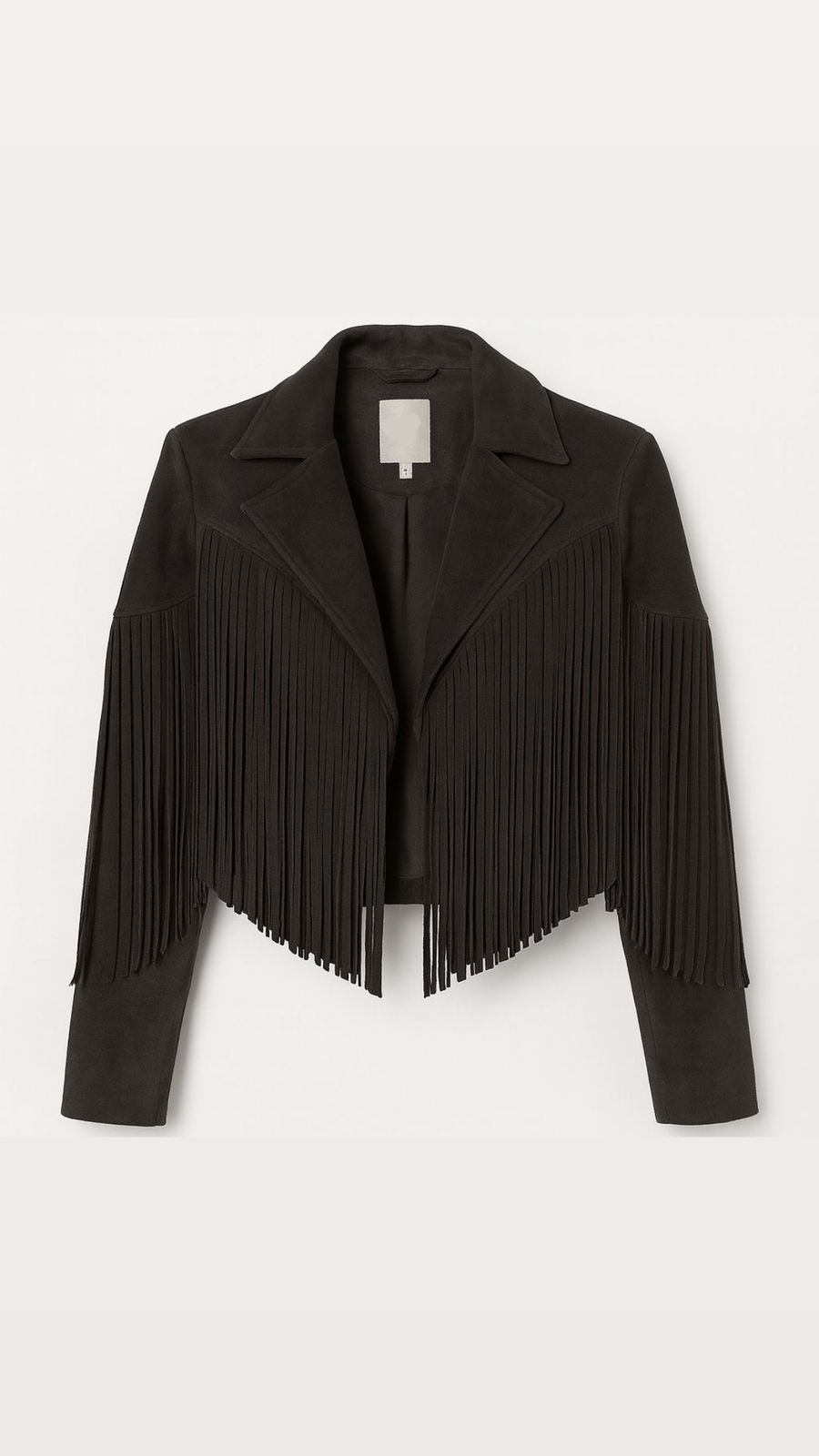 Brown fringes jacket